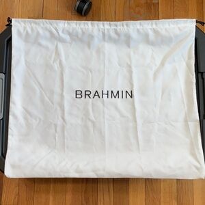 Brahmin Large White Dustbag 21.5”x19”